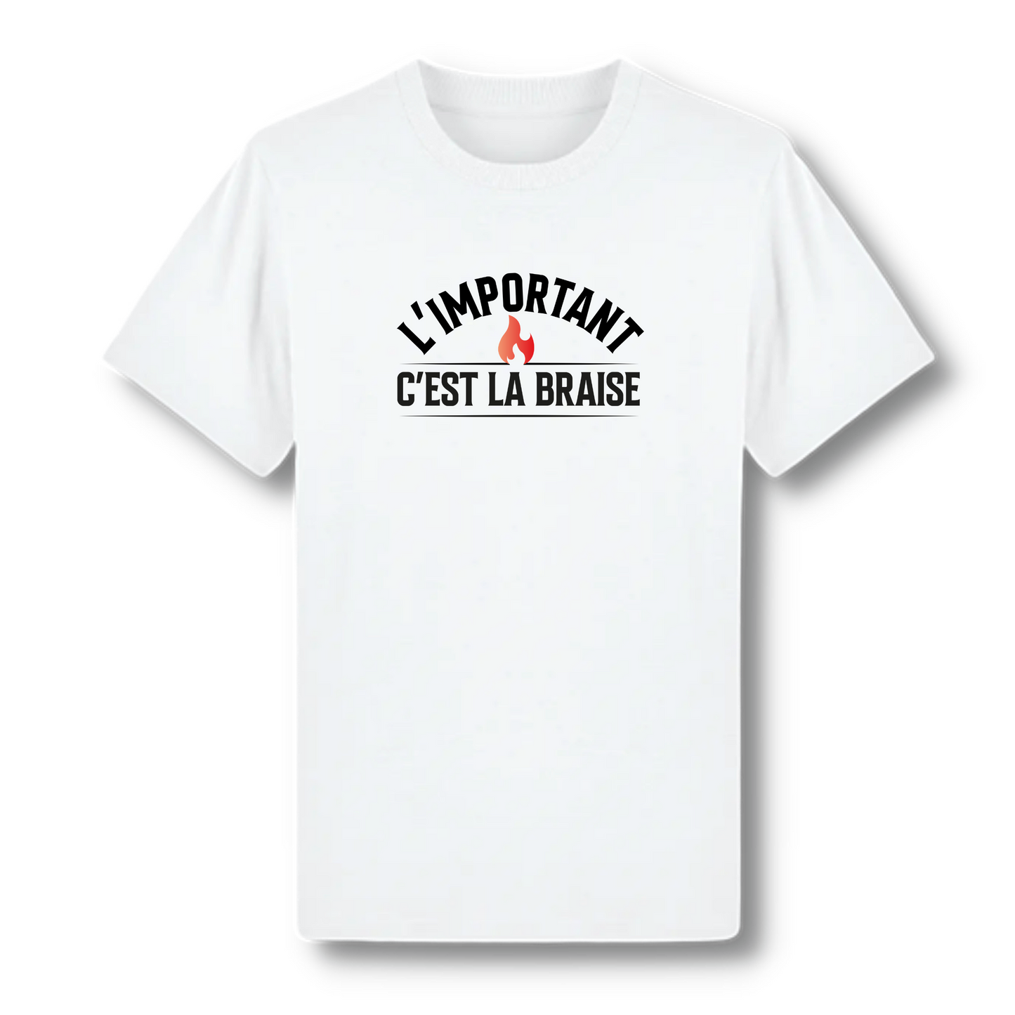 T shirt bons vivants l important cest la braise