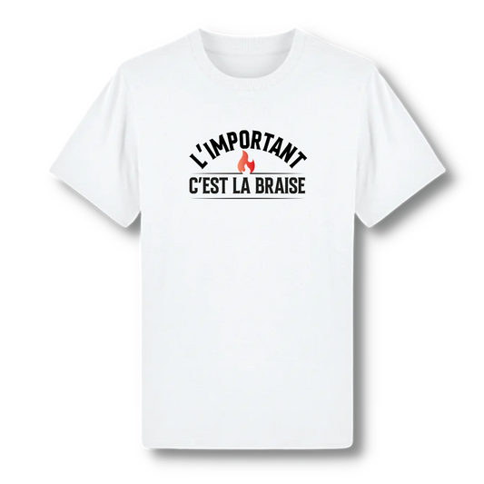 T shirt bons vivants l important cest la braise