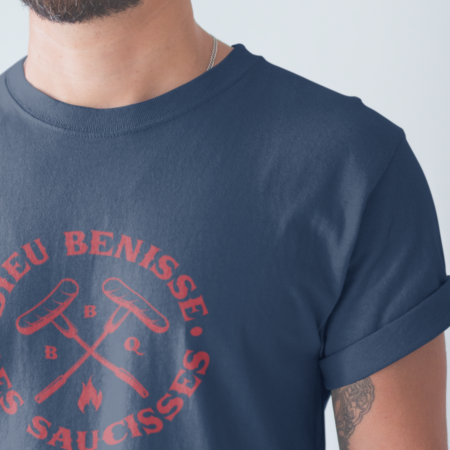 T shirt bons vivants dieu benisse les saucisses