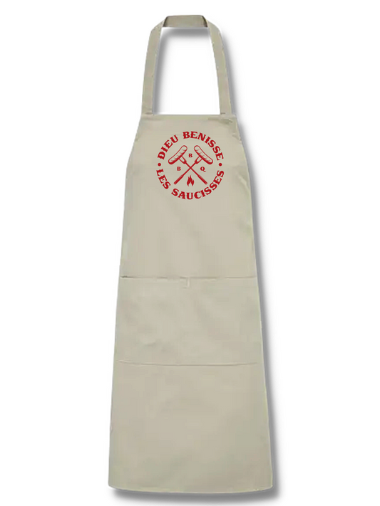tablier bons vivants dieu benisse les saucisses