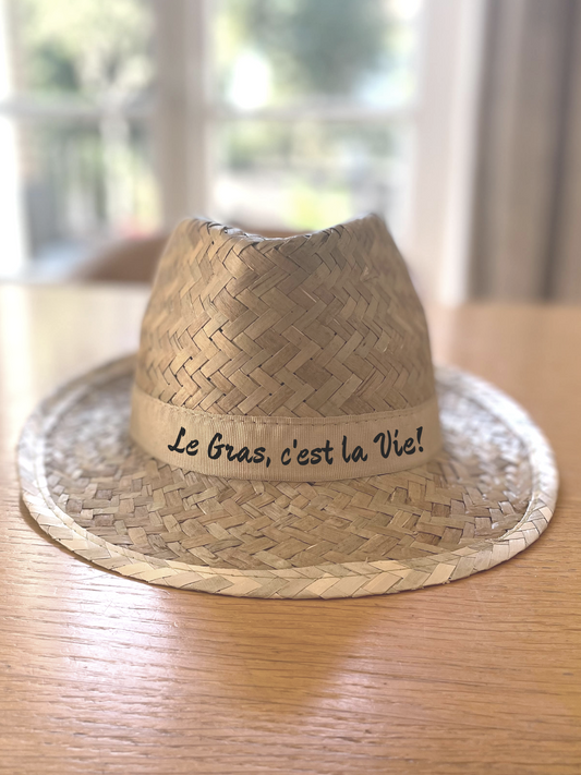 chapeau le gras c est la vie bleu metal
