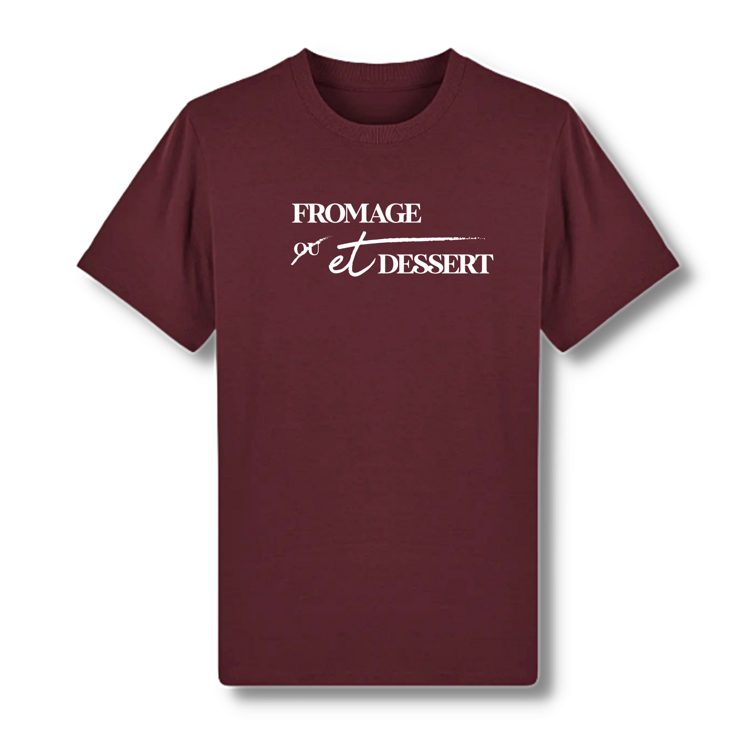 T shirt bons vivants fromage et dessert