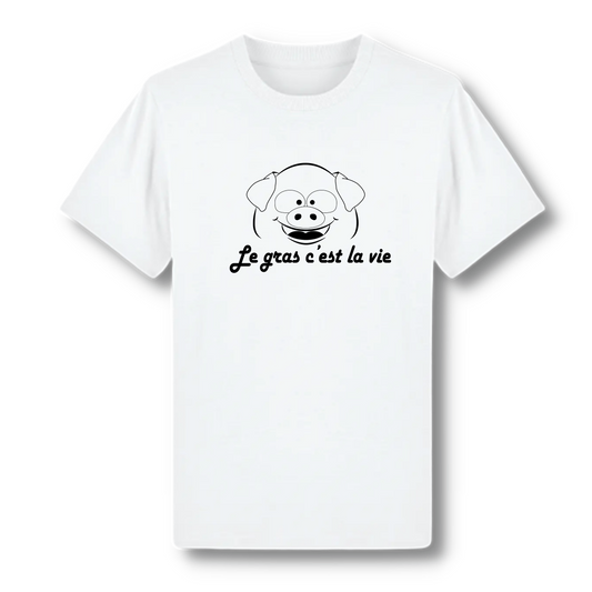 T shirt bons vivants le gras c est la vie