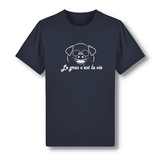 T shirt bons vivants le gras c est la vie