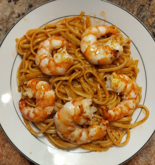 Linguines aux gambas par Oivier Franconi.