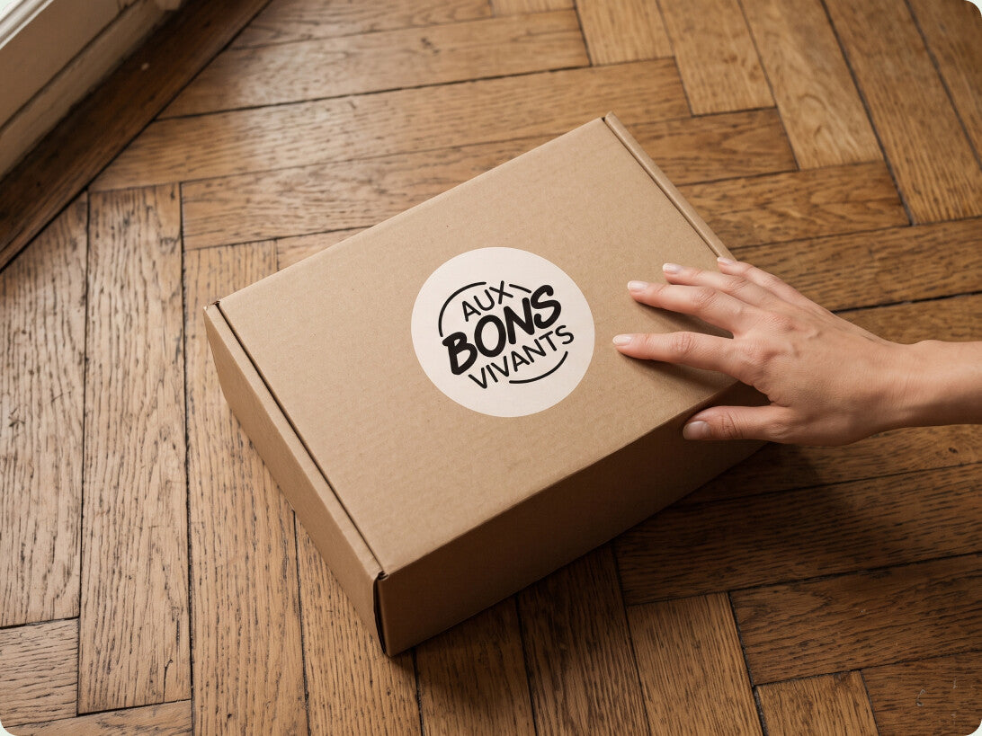 Comment ça marche — étape 2 : la box Aux Bons Vivants arrive le 1er